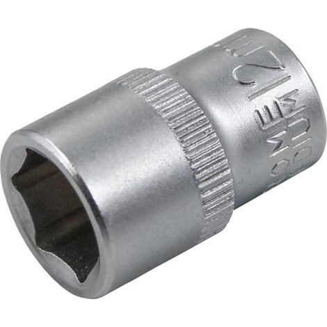 Faithfull 3/8in Drive Hex Socket 12mm - Chrome-Vanadium Steel (1/2)