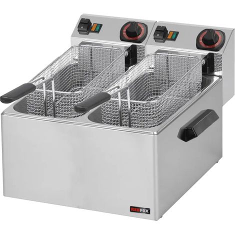 Friteuse électrique double pour les poissons 0,43 kW/l, 8+8 l TOP 230 V REDFOX - FE 88 - REDFOX