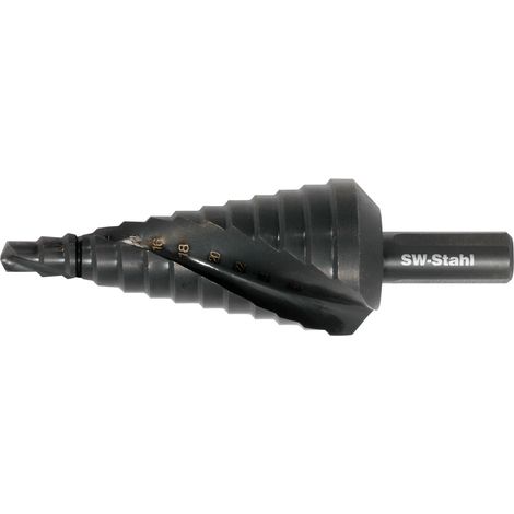 SW-Stahl 82417L HSS Stufenbohrer Nitrid beschichtet 6-30 mm