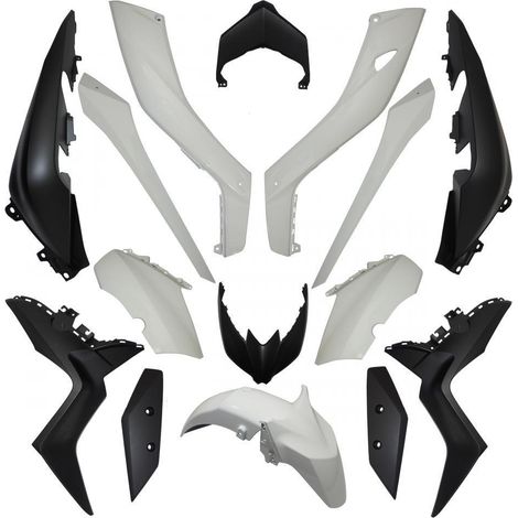 Carénage pour scooter Yamaha 125 X-Max Après 2018 15 pièce blanc (1/3)