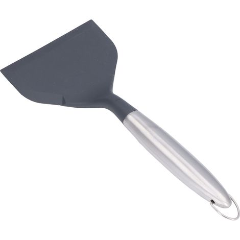 Spatule de Cuisine en Acier Inoxydable 304, Large pour Friture Anti-Adhésive - Gris (1/5)