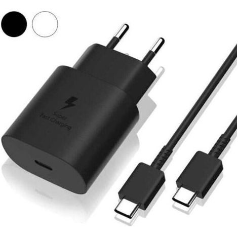 Samsung Chargeur Rapide 25W,Port USB Type C Cable Chargeur Samsung Ultra Rapide Chargeur Compatible avec Samsung Galaxy S22 Plus/S22 ULTRA/S21 FE 5G/S21Plus/S20FE/Note 20 ULTRA/A53/A52/A72/A13 (1.2M) (1/3)