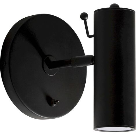 Lampe murale art déco fer noir finition vieillie marbre lin - Noir finition vieillie marbre blanc (1/2)