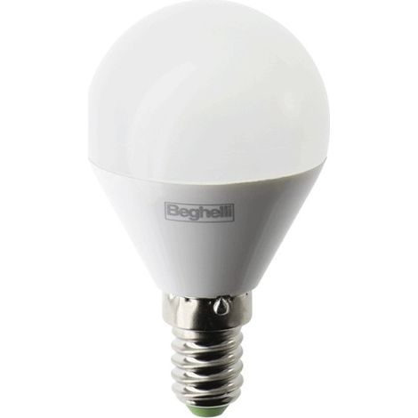 LAMPADA LED SFERA E14 7W 3000K BEGHELLI SUPERLED 58064