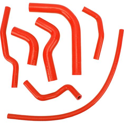 Kit de durites de refroidissement de radiateur en silicone étanches et résistantes à la chaleur pour Suzuki Samurai rouge. (1/5)