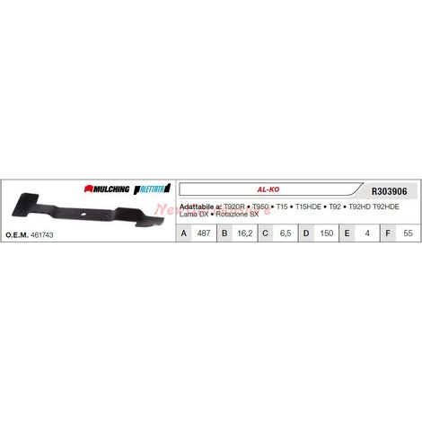 Cuchilla AL-KO para cortacésped T920R 950 T15 R303906