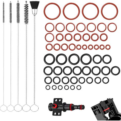 Kit de 50 Joints toriques pour Machine à café – 56 pièces, avec kit de Nettoyage 5 pièces – Compatible avec Saeco, Spidem, Gaggia – Outils de Remplacement pour Entretien des Machines à ca (1/5)
