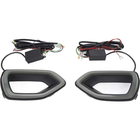 Calandre supérieure avec feux LED IP67 étanche verre fumé noir 68417504AB pour Dodge Charger SRT Scat Pack (1/5)