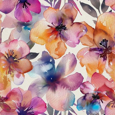 Tela decorativa para exteriores Oxford - Motivo floral I DX5115 (1/5)