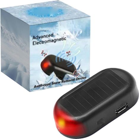 Dispositif antigel portable pour l'hiver - Dégivreur de voiture élégant, à énergie solaire, pour voitures, SUV et camions, facile à utiliser et pratique. Style 3 (1/5)