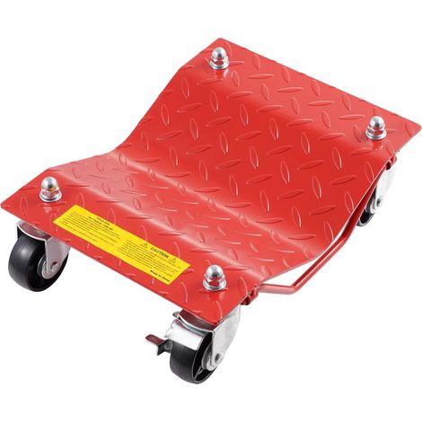 Chariot à roulettes en acier robuste 3630 kg avec freins, idéal pour déplacer voitures, camions, remorques, motos et bateaux, lot de 4. (1/5)