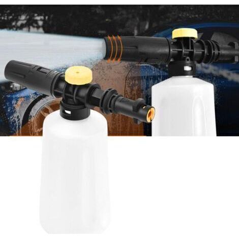 Canon à Mousse pour Kärcher K2 K3 K4 K5 K6 K7 Nettoyeur Haute Pression, 750ML Kit De Bouteille De Lance de Mousse à Neige pour Voiture avec Buse Réglable, pour Lave-Auto Nettoyage de Vitres (1/5)