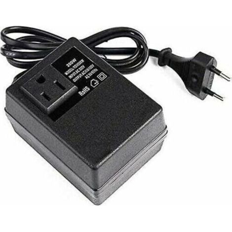 220V auf 110V Transformator, 200W, mit europäischem Stecker, für reduzierte Spannung.