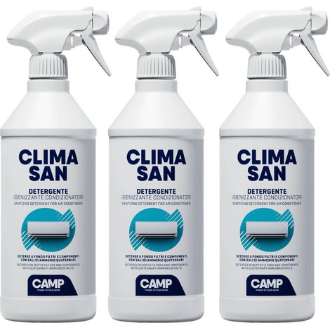 Camp climasan detergente per filtri e componenti climatizzatori 750 ml 3 pezzi