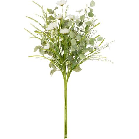 Bouquet de Fleurs Artificielles "Mixtes" 85cm Blanc (1/4)