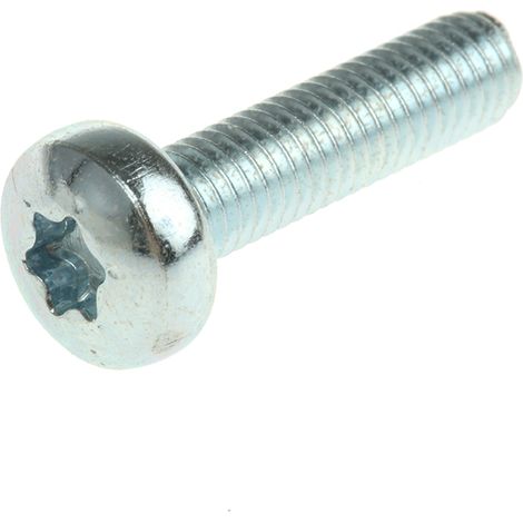 Vis à métaux RS PRO à tête Cylindrique Torx en Acier ( Prix pour Sachet de 100 )