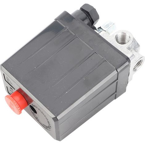 Interrupteur de compresseur d'air 240V 16A 4 ports, régulateur de pression robuste, 90-120 PSI, usage intensif (1/5)