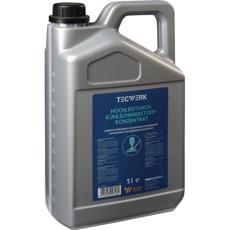 Hochleistungskühlschmierstoff wassermischbar 5l Kanister TECWERK