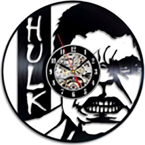 Horloge Murale - Modèle Vinyle Noir Silencieux 31cm Design Rétro Personnalisé Décoration Intérieure Cadeau Original