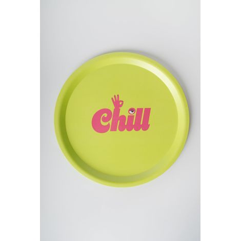 Vassoio Decorato Chill D 34,8 cm Verde Lime Fucsia Blogo