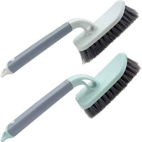 Pack de 2 brosses Abrasives lourdes, brosses de sol, brosses de nettoyage, buses de fente, douche de salle de bain (1/5)