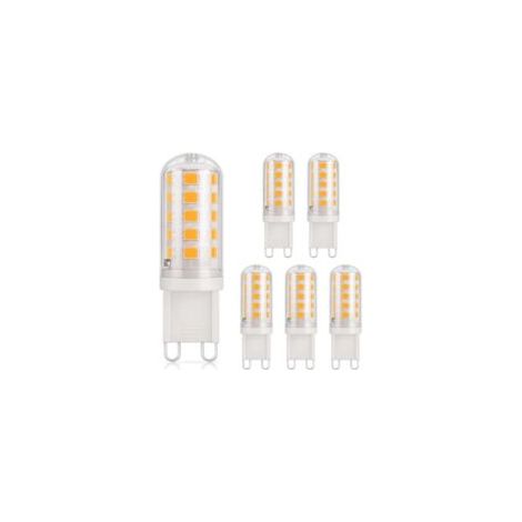 G9 3W 430lm LED-Lampe (entspricht einer 40W Halogenlampe) Warmweiß 3000K 220-240V CRI 85 Energiesparender Keramiksockel Nicht dimmbar Standard-G9-Sockel 6er-Pack [Energieklasse D] - Crezuo (1/4)