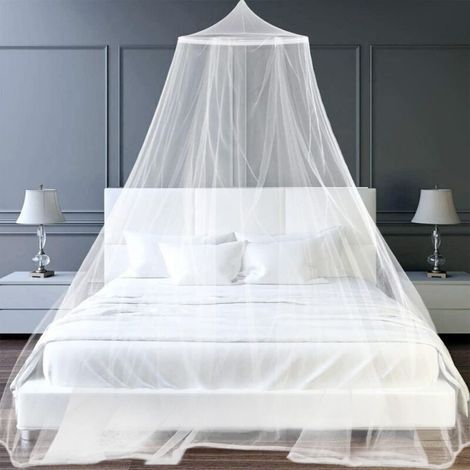 Moustiquaire Universelle Pour Lit Double Tissu Tulle Anti Moustiques Pliable Pour Voyage Exterieur Et Bebe (1/4)