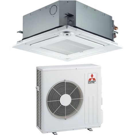 Mitsubishi Electric Inverter-Kassetten-Klimagerät 21000 Btu SLZ-M60FA R-32 Wi-Fi Optional mit Fernbedienung und Gitter im Lieferumfang enthalten