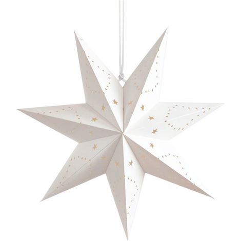 Lanterne Étoile En Papier - Suspension Pliable À 8 Pointes Avec Motifs Découpés - Décoration Intérieure Et Extérieure - 1 Pièce (1/4)