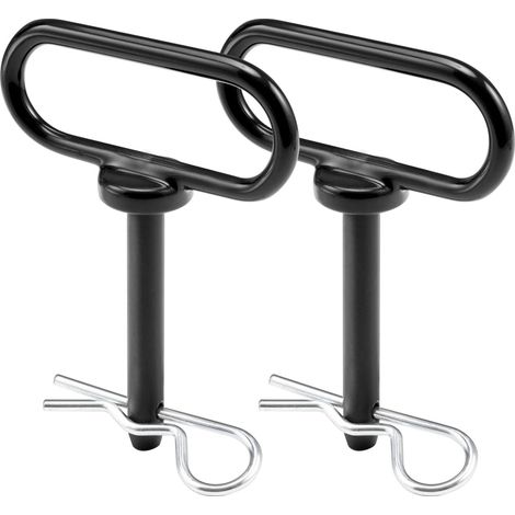 Juego de enganche para remolque de cortacésped de 2 1/2 x 3 pulgadas, fácil de instalar y quitar con una sola mano - Sujeción segura para accesorios de cortacésped y remolque, negro