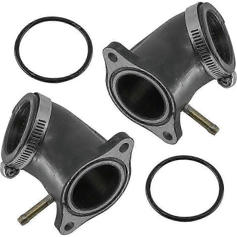 1 paire de supports de manchons de carburateur avant et arrière 16065-1370 16065-1371 Compatible avec Kawasaki KFX700 KSV700A 2004-2009 (1/5)