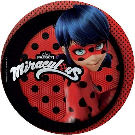 Trade Shop - 8 PEZZ PIATTI USA UND GETTA PIATTO 18 CM LADY BIRD NICKELODEON wunderbare PARTY -