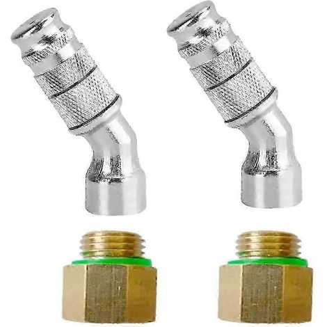 2 Sets Adjustable High-Pressure Misting Spray Nozzles with 1.5mm Aperture