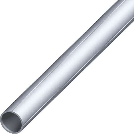 Kantoflex Tubo Tondo Alluminio Naturale 19,5x1,5 mm - 2,5 m Resistente