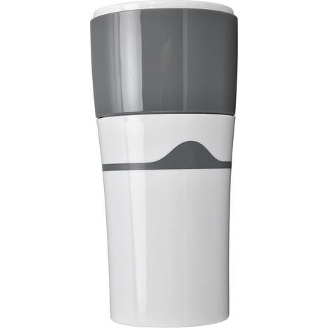 Machine de café à Goutte à Goutte Portable de 450 Ml, Machine de Voyage de Voyage pour Capsules (Blanc gris) (1/4)