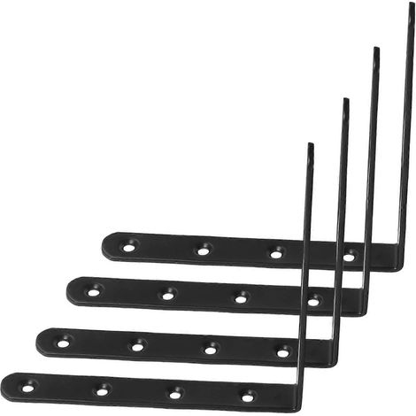 Lot de 4 supports de meubles, plaques de réparation robustes pour le renforcement des meubles en bois, armoires et étagères (1/5)
