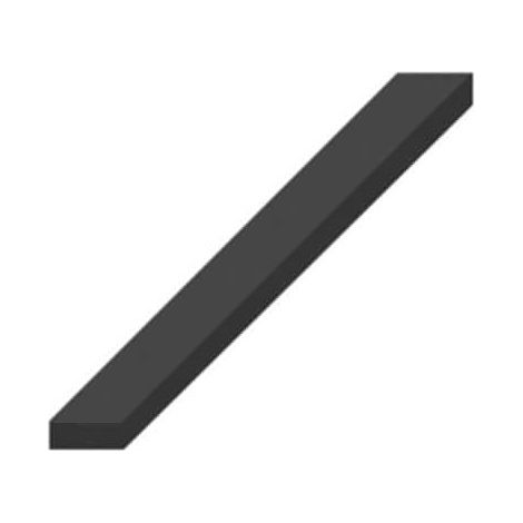 Gomma EPDM banda spugnosa crosta nera 4 lati di lunghezza 30x10mm 1m