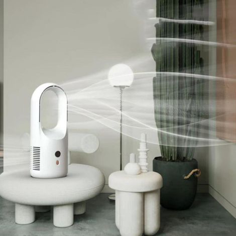 Mini Ventilateur Portable Petit Ventilateur Personnel muet sans Feuilles,Petit Bureau Personnel à 6 Vitesses, Ventilateur Rechargeable USB Maquillage (1/5)