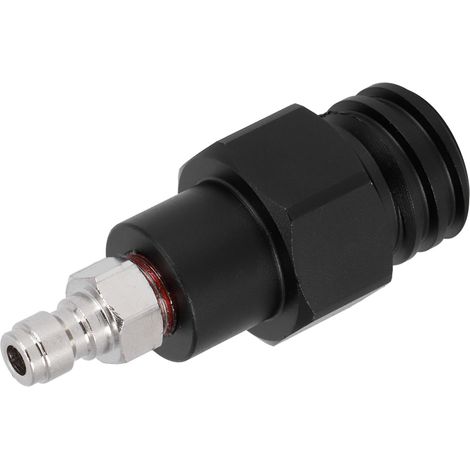 Adaptateur de raccord rapide mâle 8mm vers filetage mâle TR21-4 pour cylindre CO2 Soda Club (Noir) (1/5)