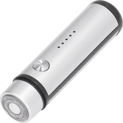 Kit de rasoir électrique mini rechargeable USB 013, affichage batterie lithium intégrée, tondeuse à barbe argentée pour homme et femme, rasage autonome (1/5)