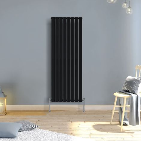 Warmehaus Vertical Radiator Flat Panel Single Black 1800x546mm (1/5)