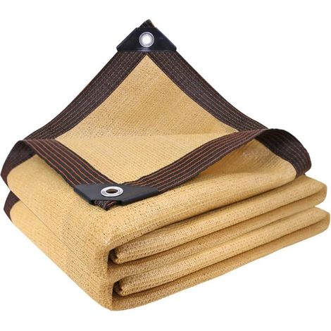 Voile d'ombrage – Auvent rectangulaire en Maille de Protection UV Auvent de terrasse avec Filet d'isolation Thermique épais et Cordes Parasol extérieur pour Balcon, Jardin, pergola, Porche (1/5)