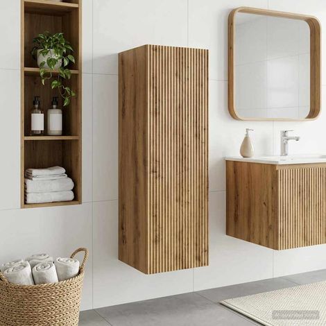 Mueble de baño montado en la pared Roble Artesanal