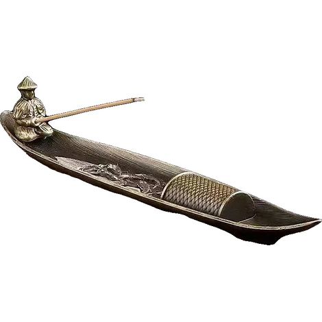 Bruciatore di incenso, stile vecchio pescatore, piatto per aromaterapia, vecchio pescatore (1/2)