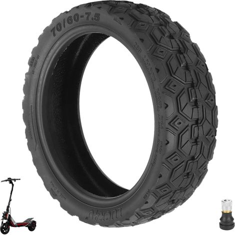 70/60-7,5 Pneu sous vide pour scooter électrique Segway Ninebot ZT3 / ZT3 Pro 11" Pneu sans chambre à air Pneu de rechange avant/arrière avec valve (1 sans chambre à air avec valve) (1/5)