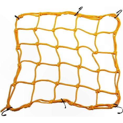 Filet de rangement élastique pour casque de moto, organiseur de bagages avec crochets, maille extensible pour moto et scooter. (1/5)