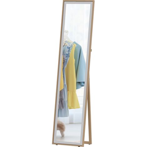 Plateau mural MDF rectangulaire 2 usages 37x4x157 cm Naturel (1/5)