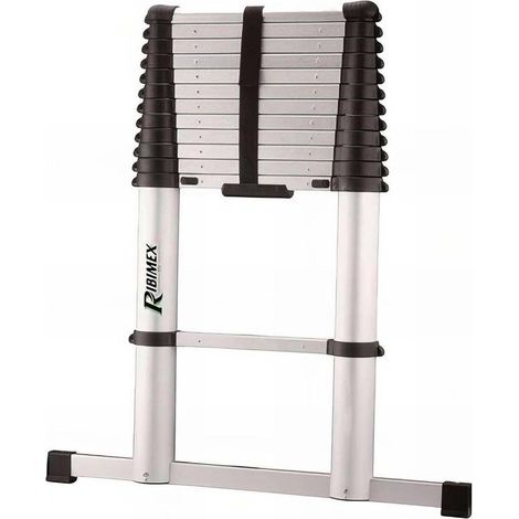 Échelle Télescopique 3m81 - 13 Barreaus - Pratique et Compacte - Idéale pour Accès en Ht. - D-Work