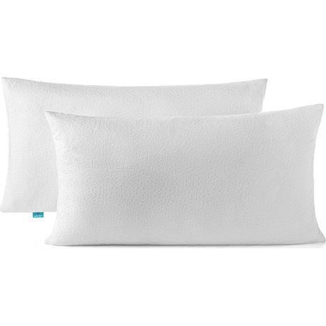 Pack de 2 almohadas 70x40cm - Tejido termorregulador - Suave