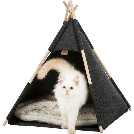 Refugio Tipi TRIXIE - Feltro - 55 × 65 × 55 cm - Antracita (1/5)